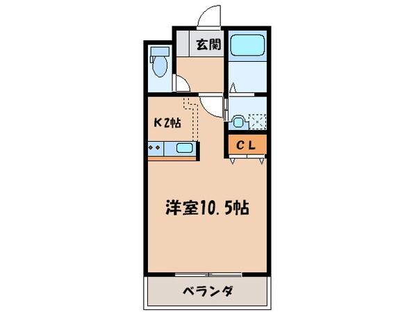 インタ－久留米ＳＵＲの物件間取画像